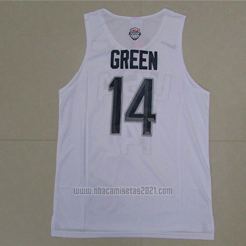 Camiseta USA 2016 Draymond Green #14 Blanco